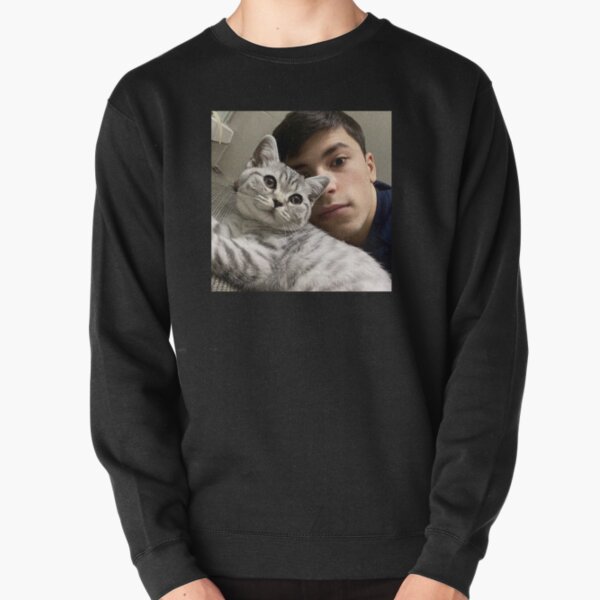 GeorgeNotFound with his cat Pullover Sweatshirt RB0906 product Offical GeorgeNotFound Merch