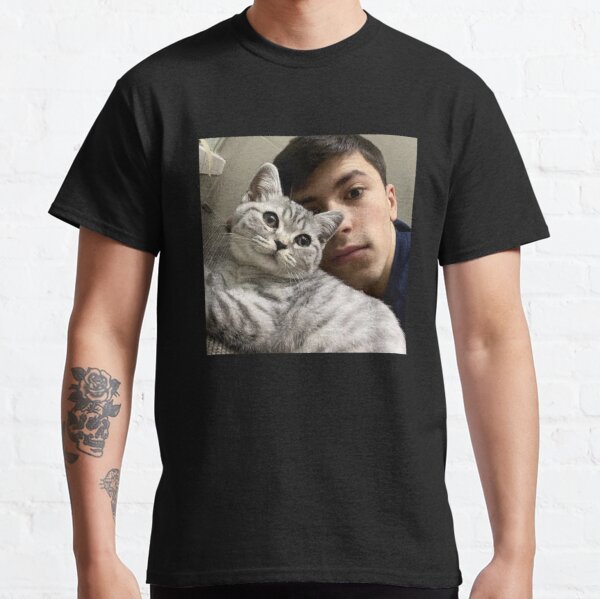 GeorgeNotFound with his cat Classic T-Shirt RB0906 product Offical GeorgeNotFound Merch