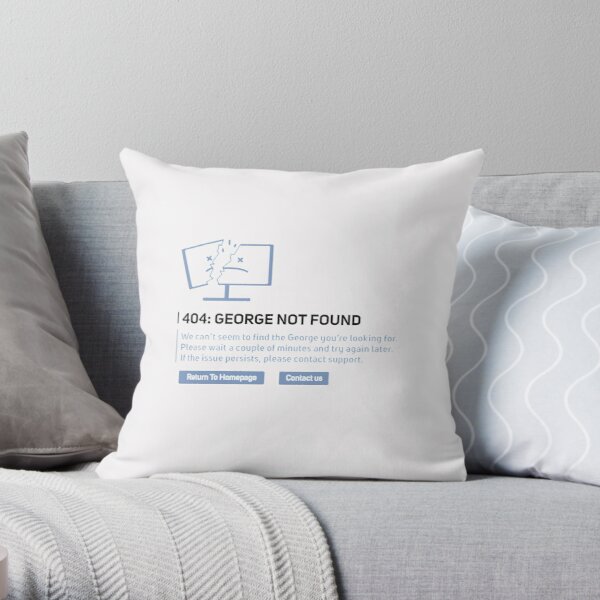 Georgenotfound 404 Throw Pillow RB0906 product Offical GeorgeNotFound Merch