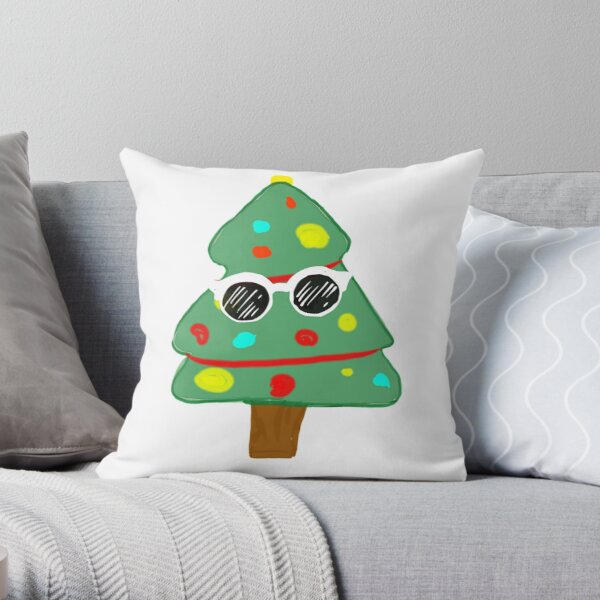 GeorgeNotFound Christmas tree Throw Pillow RB0906 product Offical GeorgeNotFound Merch