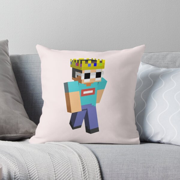 Georgenotfound Glasses Funny Minecraft  Throw Pillow RB0906 product Offical GeorgeNotFound Merch