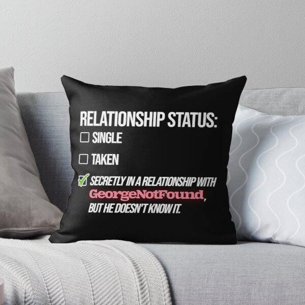 Relationship with GeorgeNotFound Throw Pillow RB0906 product Offical GeorgeNotFound Merch