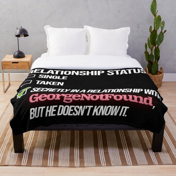 Relationship with GeorgeNotFound Throw Blanket RB0906 product Offical GeorgeNotFound Merch