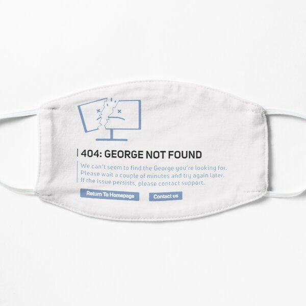 Georgenotfound 404 Flat Mask RB0906 product Offical GeorgeNotFound Merch