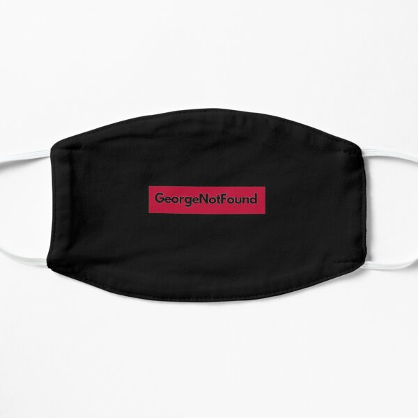 georgenotfound black Flat Mask RB0906 product Offical GeorgeNotFound Merch