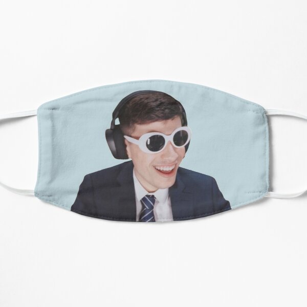 GeorgeNotFound in Goggles  Flat Mask RB0906 product Offical GeorgeNotFound Merch