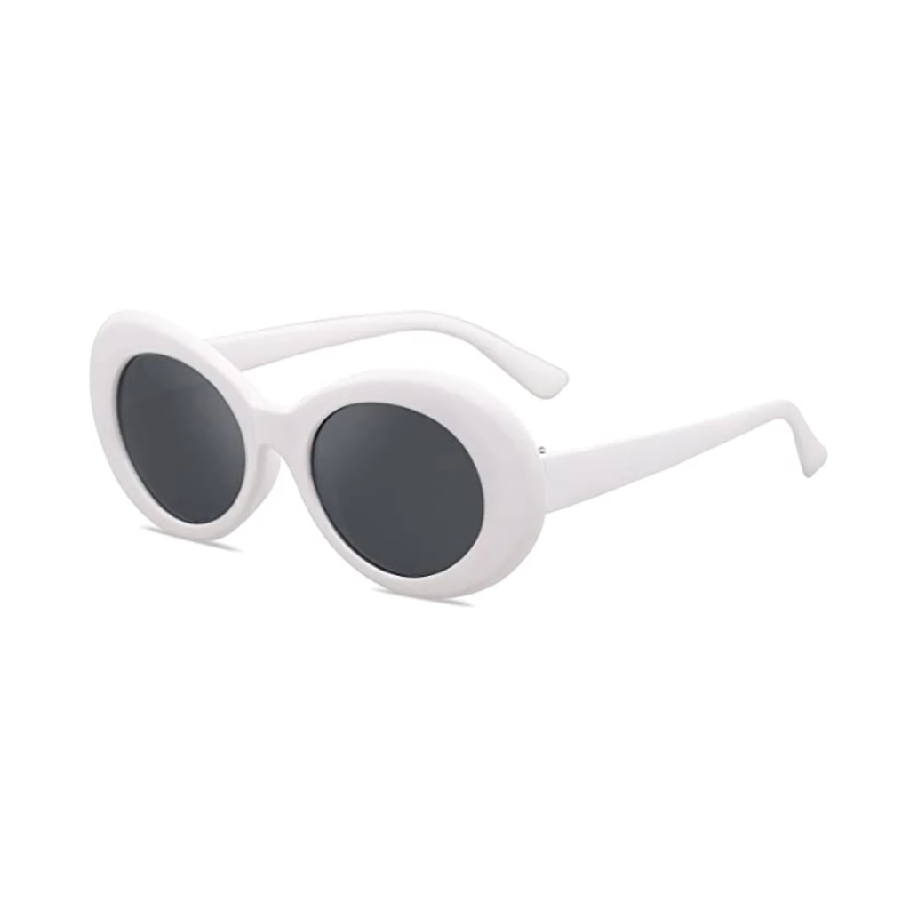 GeorgeNotFound Goggles White Thick Oval Glasses